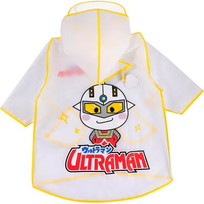 China Ultraman Poncho Primary School Student Children's Hoodie Button Raincoat Bachelor's Waterproof Clothing Children's Raincoat New for sale