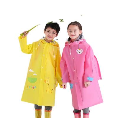 China Bachelorette Waterproof Clothing EVA Rainwear Thicker Reusable Raincoat Rain Poncho For Kids Boy Girl Children for sale