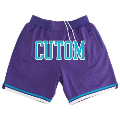 China 2022 Custom Men's Antibacterial Mesh Sublimation Basketball Pants New Firm Summer Color Support White for sale