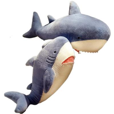 China Soft Eco-friendly Material Toys Custom Made Cute Shark Stuffed Plush Toy for sale