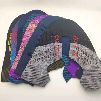 China Sports shoes vamp manufacture semi finished sock sports shoes factory preferential elastic price integrated molding fly knit upper face vamp for sale