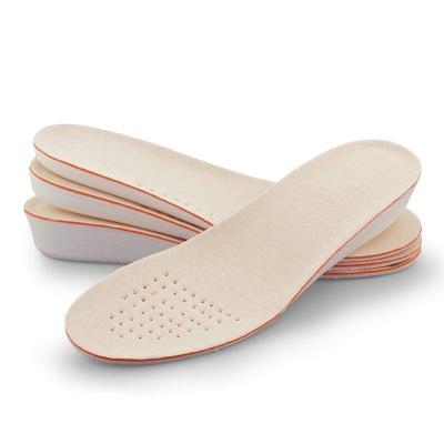 China Factory Wholesale Soybean Fiber Flexible Elastic Sweat Absorbent Insoles Height Increasing Shoe Ventilation Sports Shoes for sale