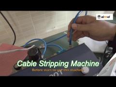 automatic cable stripping machine from cutting 1.2-3.6mm jacket to 0.9mm coating