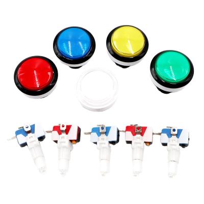 China Arcade LED plastic button with 12V bulb size: round 45mm for coin operated games for sale