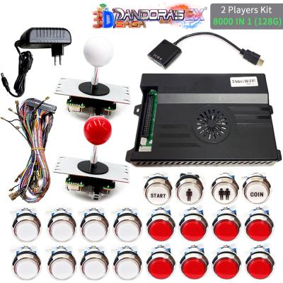 China DIY Pandora 8000 3D Wifi Kit All In One, Three And Joystick And 33mm Button Console Arcade Kit for sale