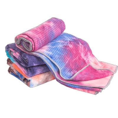 China QUICK DRY Breathable Polyester Yoga Mat Towel Anti-sweat Yoga Mat And Towel for sale