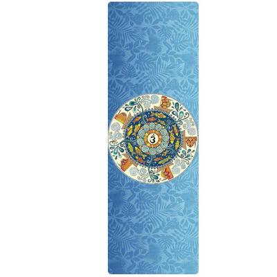 China Eco-friendly Suede Yoga Mat Non Slip Microfiber Fashionable Natural Mat for sale