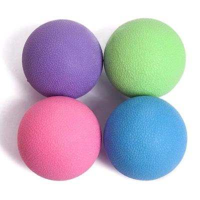 China Muscle Relaxation Logo Print Lacrosse Ball Lacrosse Massage Ball Myofascia Release Body Massager Yoga Balls for sale