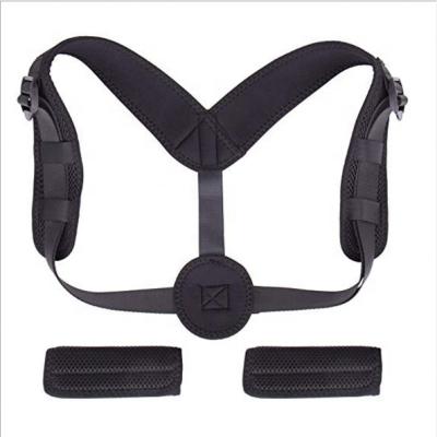 China Breathable or Customized Adjustable Back Posture Corrector With Armpit Pads Neoprene Size Black Color VSCR-C003 100pcs Custom OEM for sale