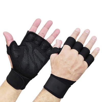 China Gym training gloves fitness weightlifting glove with waist wraps for training&fitness for sale