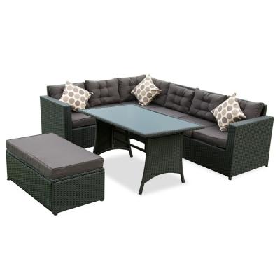 China Hot Selling Modern Design Patio Furniture Sets Wicker Outdoor Furniture Garden Set for sale