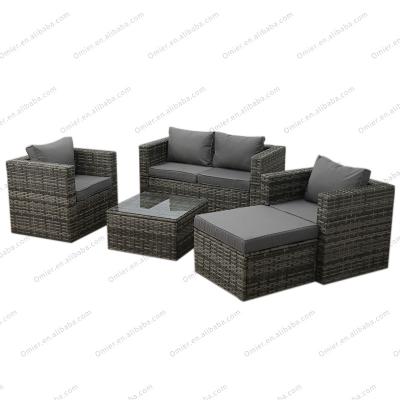 China Wholesale Good Quality Modern Outdoor Poly Rattan Beach Picnic Table Royal Wicker Living Room Furniture for sale