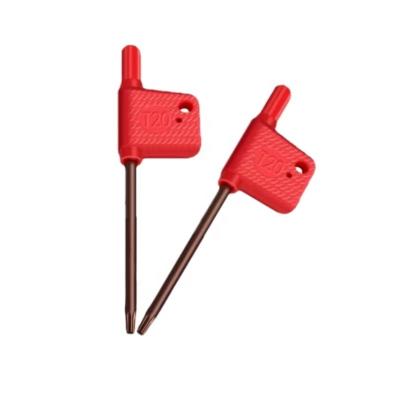 China High-Quality CNC tool holder screw ,six star shaped small screwdriver, red flag torx keys wrenchT6T7T8T9T10T15T20T25 for sale