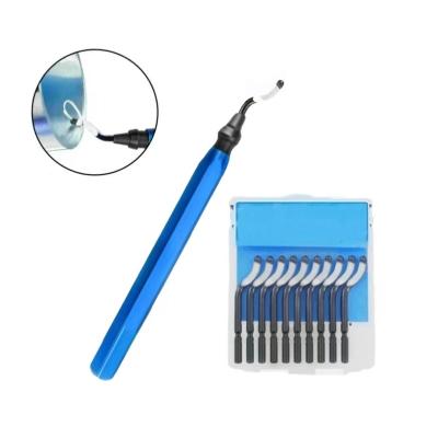 China Remove Burrs and Sharp Edges on metal or plastic products RB1100 Deburing tools Aluminium pipe Anti-Slip handle deburring chamfering tool with BS1010 blade for sale