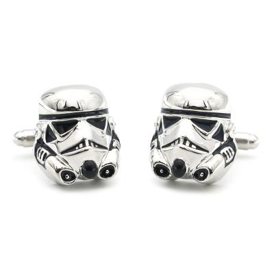 China ALLOY movie design starwars brutal cufflinks for men silver cuff links wholesale for sale