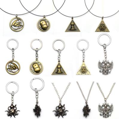 China Vintage Arknights VANT-GARDE DOCTOR GUARD Chain Necklace Jewelry Metal Pendants Set Aesthetic Accessories for sale