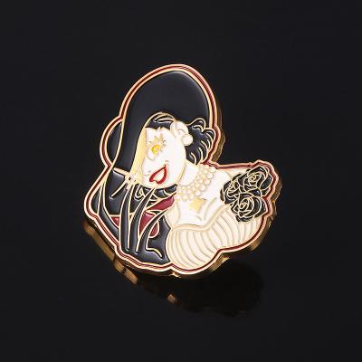 China Madam Alcina Dimitrescu Jewelry Accomplice Enamel Pin Lapel Brooch Metal ALLOY Game Village Badge Resident Evil 8 for sale