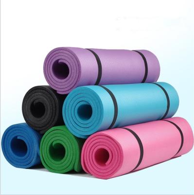 China Wholesale High Quality Gym Easy TPR Universal For Men And Women Can Be Customized Color Model NBR Yoga Mat LOGE for sale