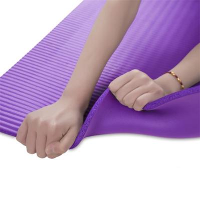 China NBR Manufacturers Wholesale High Quality Gym Equipment NBR Yoga Mat Widened and Thickened Dance Fitness Mat for sale