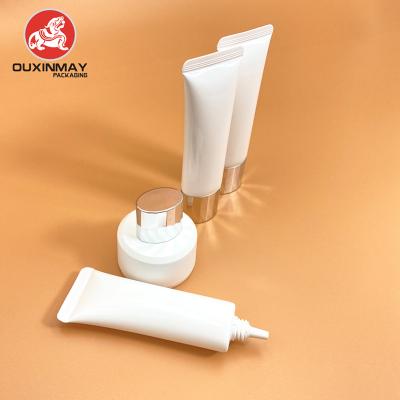 China Long Spout Cosmetic Tube Eye Cream Container Cosmetic Squeeze Tube for sale