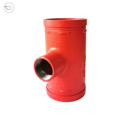 China Ductile Iron Fire Fighting Mount Grooved Pipe Fitting Olympiks Tee for sale