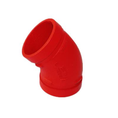 China Pipe Lines Connect 45 Degree 90 Spline Coupling And Pipe Elbow Of 45 Degree Pipe Fitting Tee Fitting Side Conduit for sale