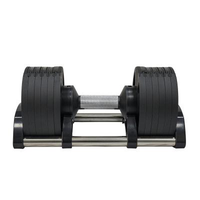 China 2021 New Universal Cheap Gym Fitness 44LB 70LB 80LB 20KG 32KG 36KG Indoor Adjustable Dumbbell Set for sale