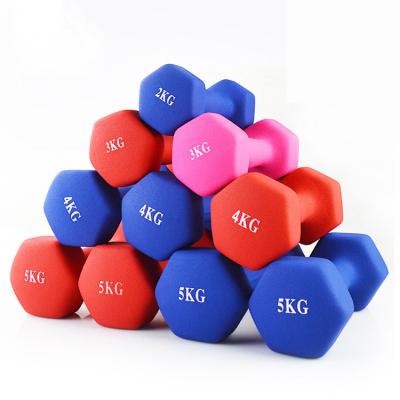 China Hex Train Customizable Wholesale Leisure Fitness Ladies Hexagon Rubber Dumbbell Set 10 Books Set for sale