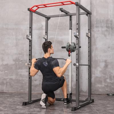 China Salon Gym Weightlifting Strength Training Barbell Fitness Rack Cross Commercial Squat Rack for sale