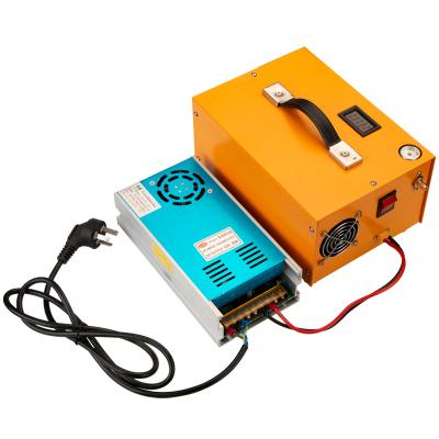 China OIL-LESS 12V 4500psi 300 Bar PCP Compressor Electric High Pressure Pump For HPA Tank for sale