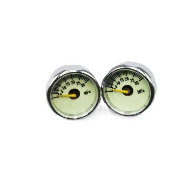 China Pneumatic System FX High Pressure Gauges Gauge 25mm M10x1/BSPP/NPT Mini Manometer For Pcp Paintball Air Gun for sale