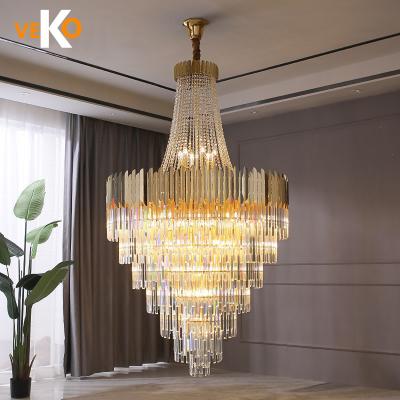 China Modern Luxury Crystal Chandelier K9 Large Ceiling Chandelier Luxury Contemporary Crystal Chandelier for sale