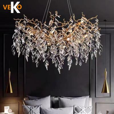 China VEKO Crystal Chandelier Chandelier k9 Living Room Modern Luxury Crystal Pendant Light for sale