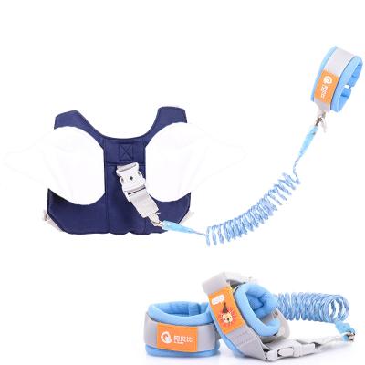 China Protect Baby Kids 1-10 Years Toddler Baby Safety Harness Angel Devil Design Wearing Anti Lost Strap With Stainless Wire Wrist Band for sale