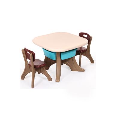 China Wholesale Lovely Modern Bridge Plastic Cross Foot Design Cavity Color Game Table Office Chair Furniture Set for sale