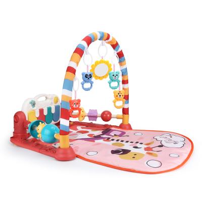 China Washable Frame Toy Bukrein Activity Baby Play Gym Mat Educational Space Eco-Friendly With Kick Piano for sale