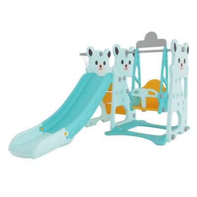 China 2021 Best Seller Toddler Shooting Slide/Swing/Swing and Swing Set 3 in 1 Kids Play Climber Baby Boy Slide Set with Basketball Hoop Slide for Baby for sale