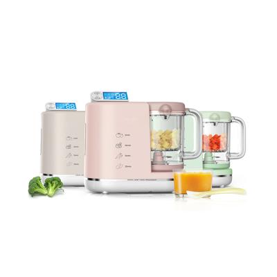 China 2021 hot sale household 6-in-1 multi-function LCD display portable baby food mixer for sale