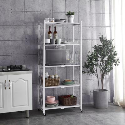 China Modern New Design Metal Stand Shelf Storage Foldable Stand Viable For Living Room for sale