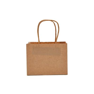 China 80gsm Kraft Paper Tote Bag With Twist Handles Food Packing for sale