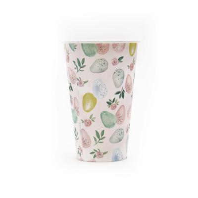 China 16OZ Kraft Fruit Print Compostable Single Wall Paper Cup for sale