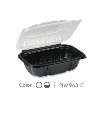 China Takeaway Meal Container with Various Sizes,PP Hinged Lid Clamshell Container,Microwavable,9.1”x7”x3” for sale