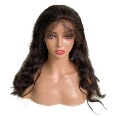 China Elegant Body Wave Human Hair Swiss Full Lace Wigs18inch Body Wave For Woman Stocks for sale