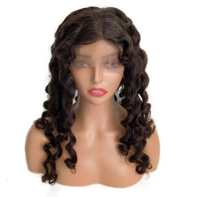 China Elegant Swiss Body Wave Human Hair Full Lace Wigs 18Inch Body Wave for sale