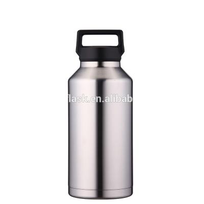 China Sustainable Climb Mountains Water Bottle Maintain Bottle 1900ml Large Wall Hot Cold Water Bottle Double Insulated Stainless for sale