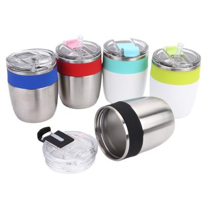 China Double Wall 304 Stainless Steel Tumbler Beer Wine Mug 20oz 530ml Vacuum Viable Beer Mug With Lids Army Green Black White Pink Black for sale