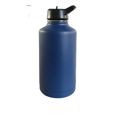 China 64oz Double Flask Bottle Metal Water Bottles Vacuum Flask Thermo Viable Wall With Straw Lid Hot Selling Model for sale