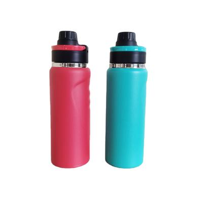 China New Design 600ml Double Wall Vacuum Cup Vacuum Flasks&Thermoses PORTABLE Stainless Steel Filtered Water Bottles With Fold Handle for sale