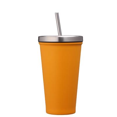 China Sustainable Christmas Gift Tumblers Stainless Steel Cups Display Wholesale Customized Bottle With Tritan Straw for sale