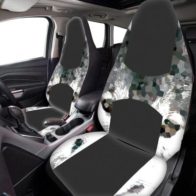 China Universal High Quality Sports Lion Car Seat Cover Full Set Cover Luxury 5 Seats Animal Printing Car Seat Covers for sale